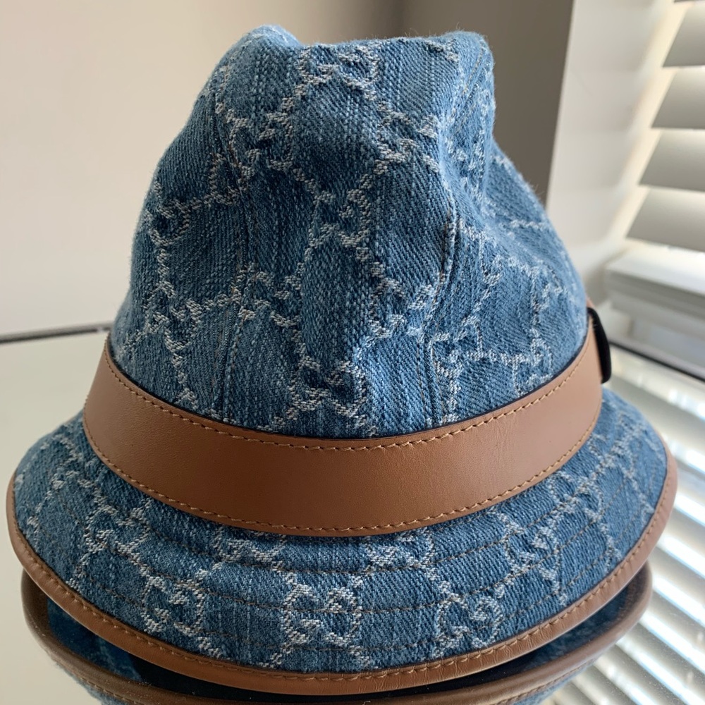 Gucci Trilby denim bucket hat